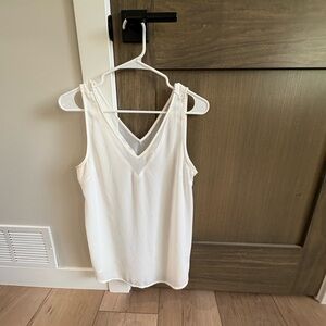 Maurices White V-Neck Tank Top